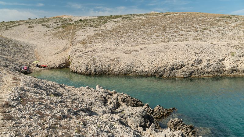 Felsige Badebucht mit türkisfarbenem Wasser – Villa DEA in Vrsi-Mulo bei Zadar