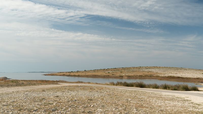 Karge Küstenlandschaft mit Lagune – Villa DEA in Vrsi-Mulo bei Zadar
